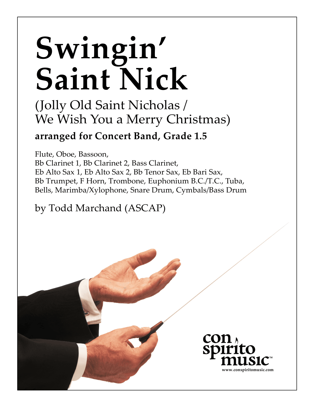 Swingin' Saint Nick — Concert Band, Grade 1.5 (arr. Todd Marchand (ASCAP))