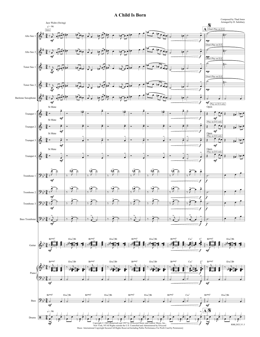 A Child Is Born (arr. Dr. David Salisbury)