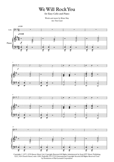 We Will Rock You (arr. Tim Curd.)