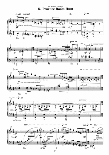 "Practice Room Hunt" - for Solo Piano [from the piano cycle "The Old Photo Box"]