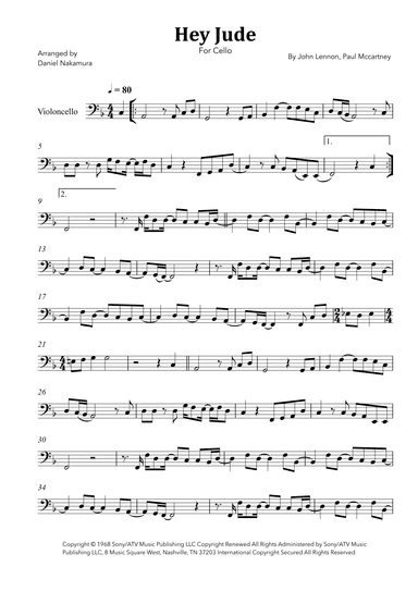 Hey Jude (arr. Daniel Nakamura)