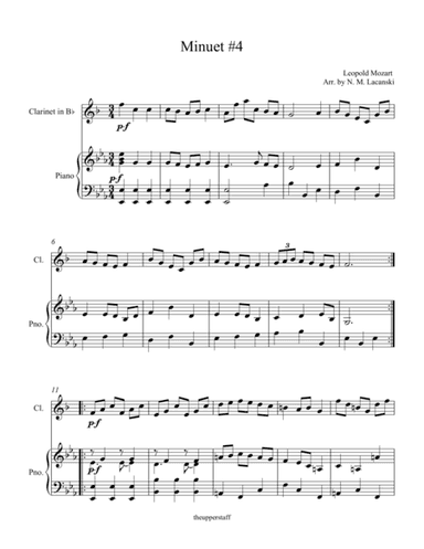 Minuet #4 (arr. Nick Lacanski)