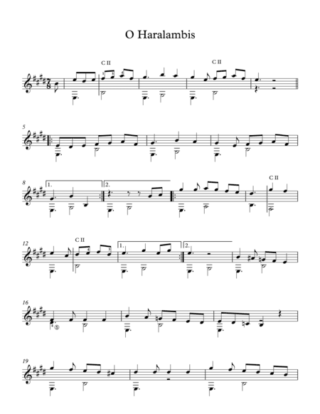 O Haralambis - Traditional Greek Song (arr. Milan Mitic)
