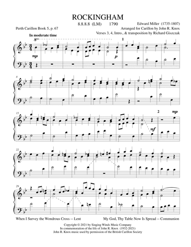 ROCKINGHAM (arr. John R. Knox & Richard Giszczak)
