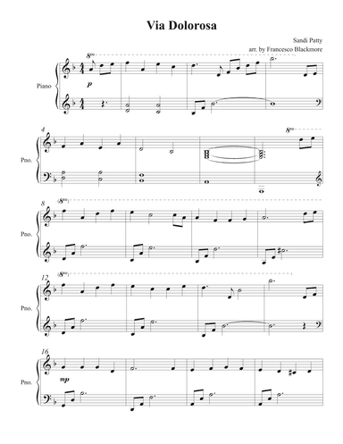 Via Dolorosa (arr. Francesco Blackmore)