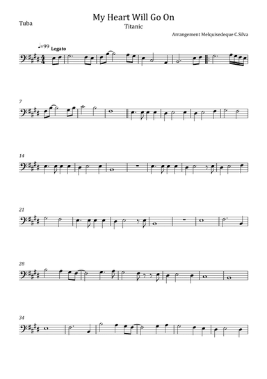 My Heart Will Go On (love Theme From 'titanic') (arr. Melquisedeque C.Silva)