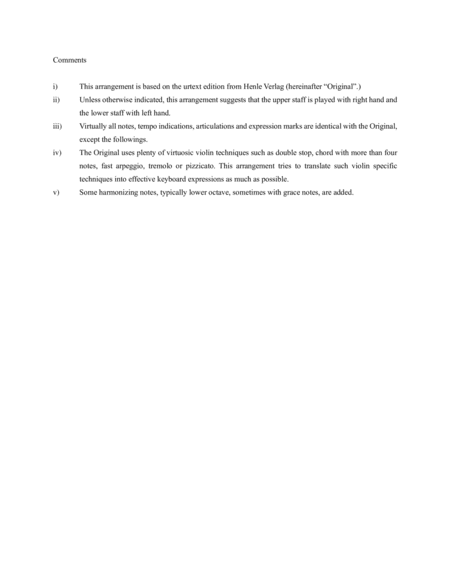 Sonata for Violin Solo No. 1, Movement 3 Allegretto poco Scherzoso by Eugène Ysaÿe / Transcription (arr. Yu Katahira)