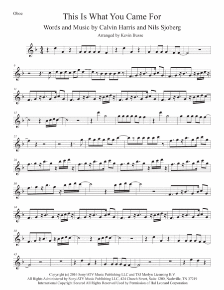 This Is What You Came For (arr. Kevin Busse)