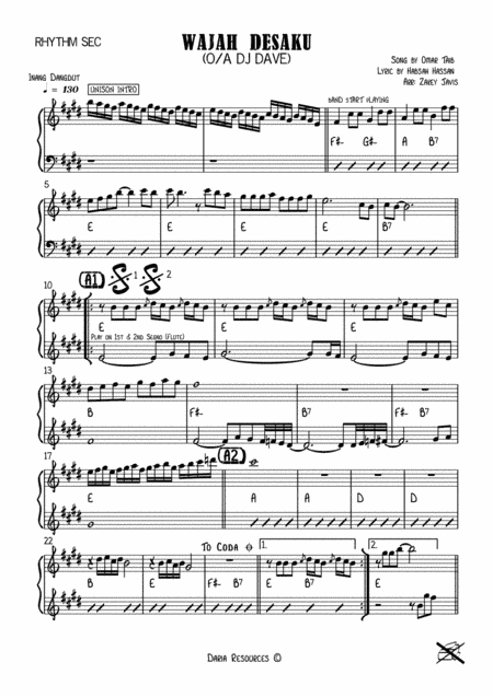 Wajah Desaku (Koleksi Raya) (arr. Zakey Javis)