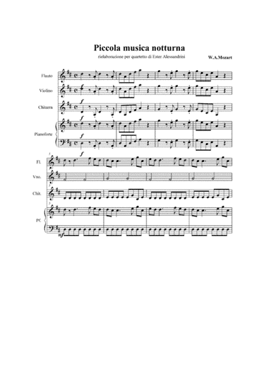 Eine Kleine Nacht Music (arr. Ester Alessandrini)