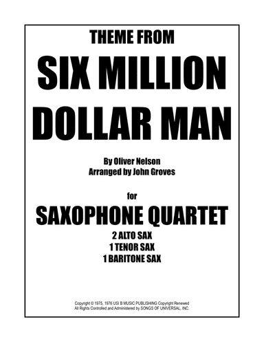 Theme From Six Million Dollar Man (arr. John Groves)
