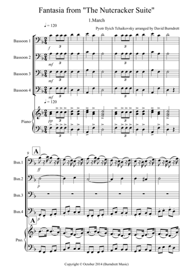 March (fantasia from the Nutcracker) for Bassoon Quartet (arr. David Burndrett)