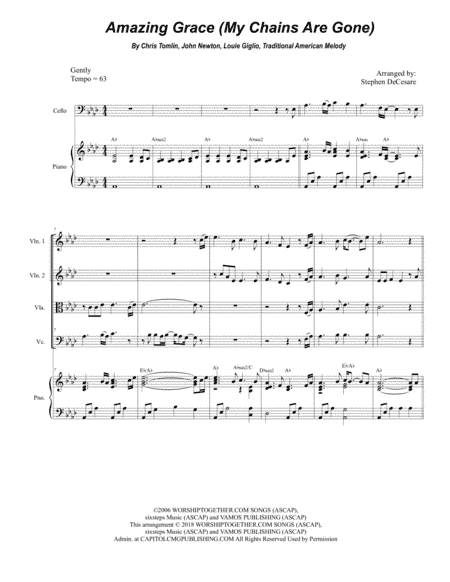 Amazing Grace (my Chains Are Gone) (arr. Stephen DeCesare)