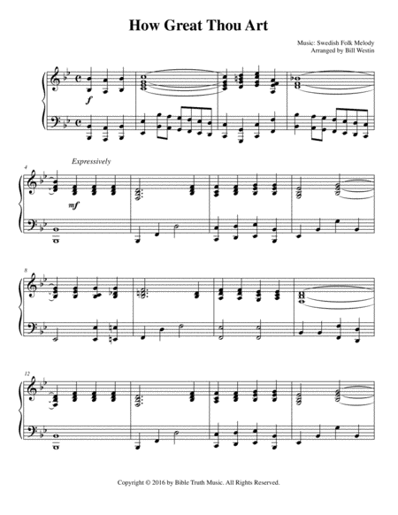 How Great Thou Art (arr. Bill Westin)