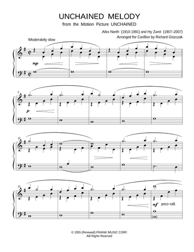 Unchained Melody (arr. Richard Giszczak)