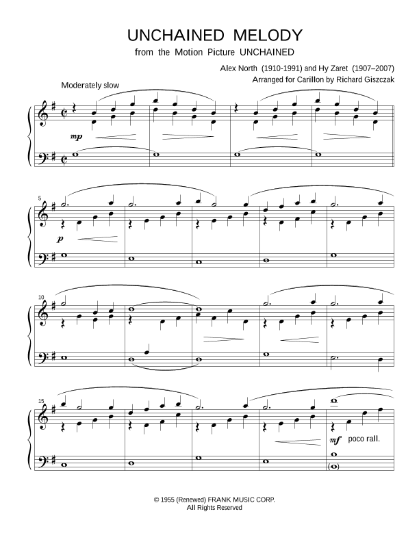 Unchained Melody (arr. Richard Giszczak)