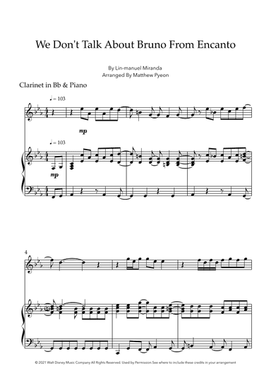 We Don't Talk About Bruno (arr. Matthew pyeon)