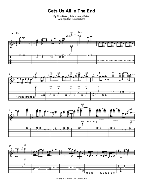 Gets Us All In The End (arr. Tunescribers)