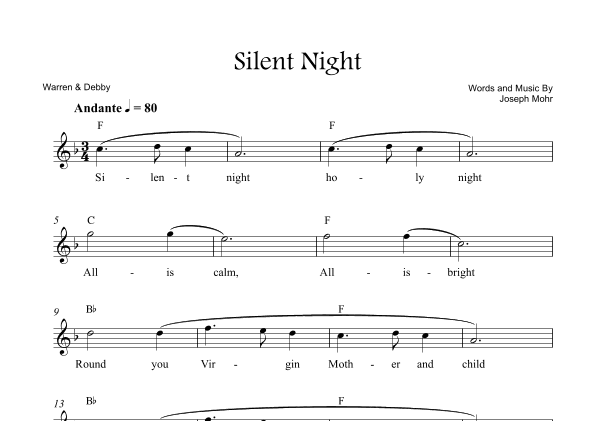 Silent Night (arr. Warren & Debby)