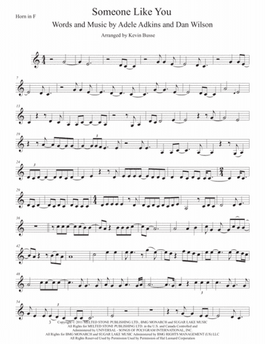 Someone Like You (arr. Kevin Busse)