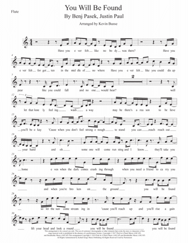 You Will Be Found (arr. Kevin Busse)