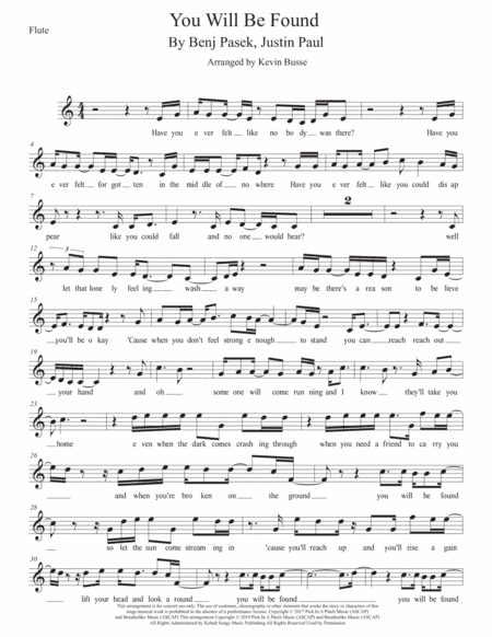 You Will Be Found (arr. Kevin Busse)
