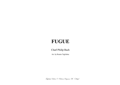 FUGUE - C.Ph. Bach - For Organ/Piano (arr. Renato Tagliabue)