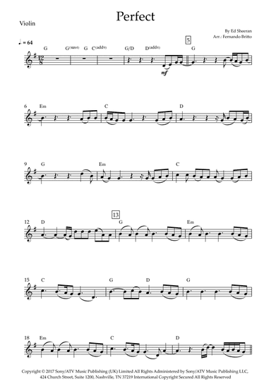 Perfect (arr. Fernando Britto)