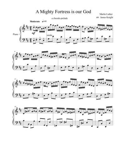 A Mighty Fortress is our God (arr. James Knight)