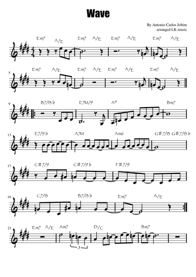Wave (arr. Lkmusic)