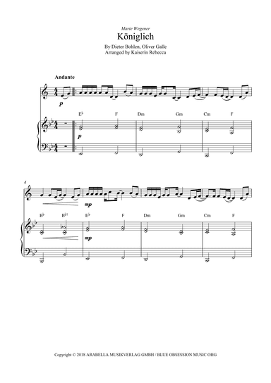 Koeniglich (arr. Kaiserin Rebecca)