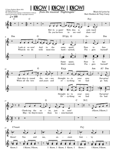 I Know I Know I Know - from the musical "Nightingale"