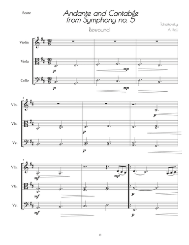 Andante and Cantabile from Symphony no. 5 (arr. Alyssa Bell Jackson)