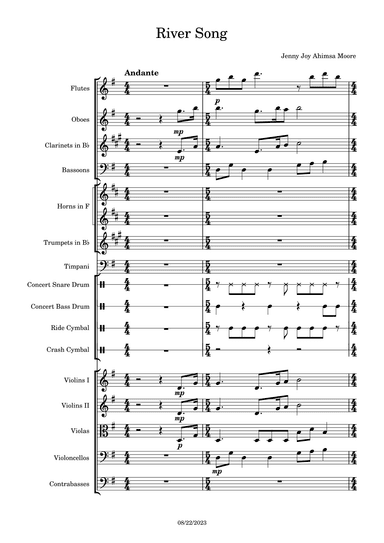 River Song - Score Only