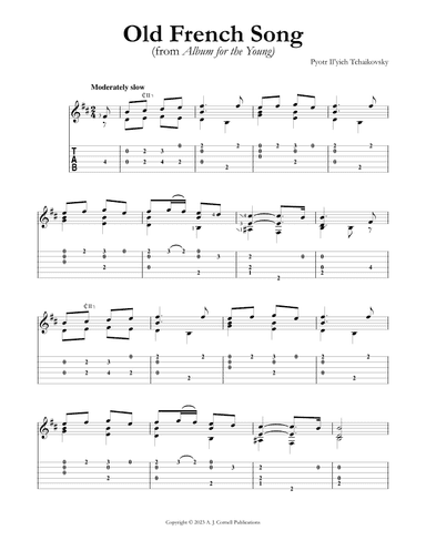 Old French Song (from Album for the Young) (arr. Mark Phillips)
