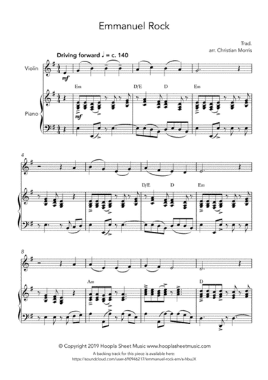 Emmanuel Rock (O Come, O Come Emmanuel) (arr. Hoopla Sheet Music)