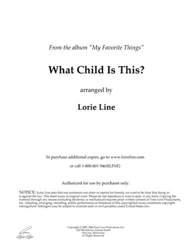 What Child Is This? (from My Favorite Things) (arr. Lorie Line)