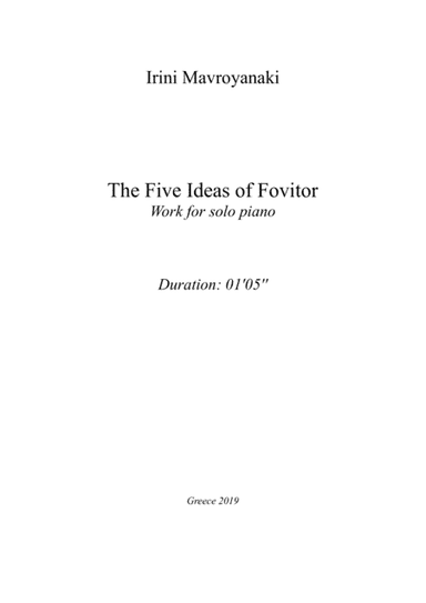 The Five Ideas of Fovitor