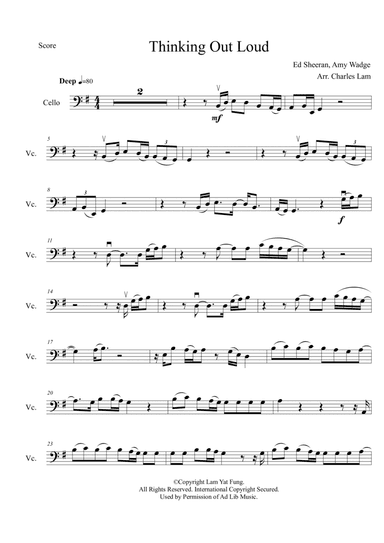Thinking Out Loud (arr. Smith James)