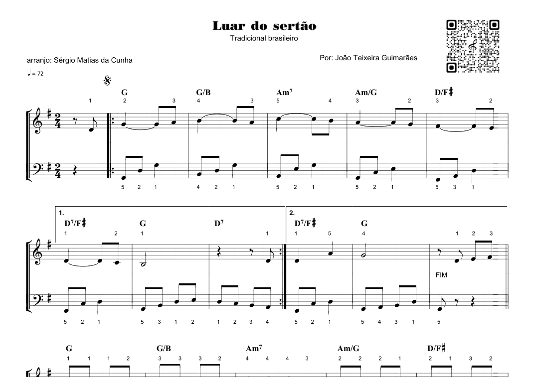 Luar Do Sertao (arr. Sérgio Matias da Cunha)