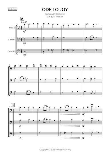 Ode To Joy (arr. D. Wattson)