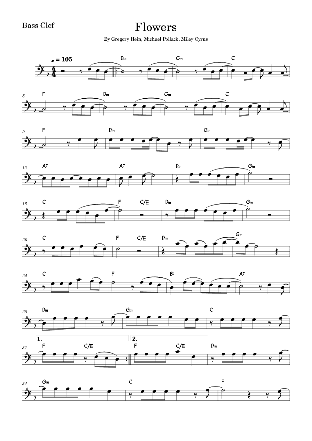 Flowers (arr. Fabio Eduardo de Oliveira)
