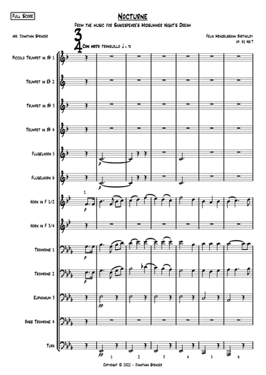Nocturne from A Midsummer Night's Dream (arr. Jonathan Spencer)