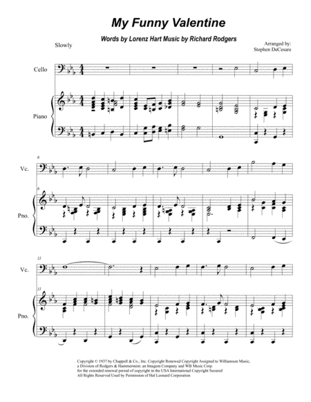 My Funny Valentine (arr. Stephen DeCesare)