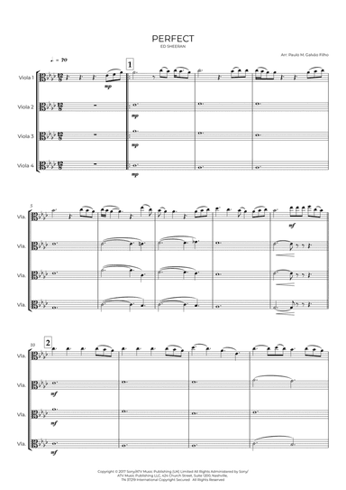 Perfect (arr. Paulo Galvão Filho)
