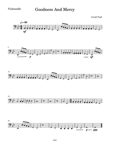 Goodness And Mercy (String Quartet)