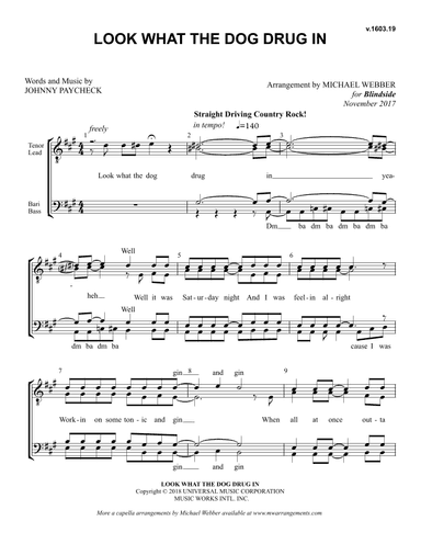 Look What The Dog Drug In (arr. Michael Webber)