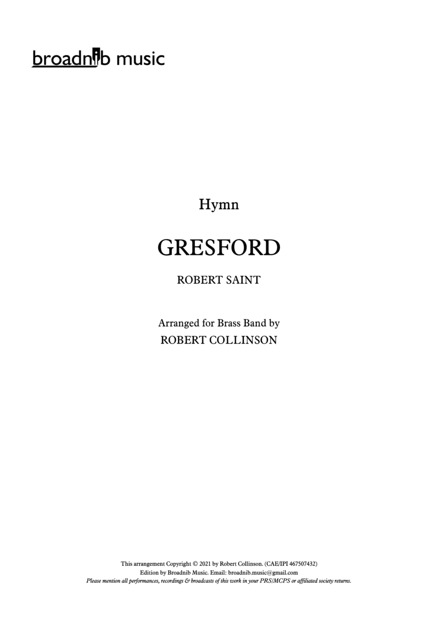 Hymn Tune: GRESFORD (Score Only) (arr. Robert Collinson)