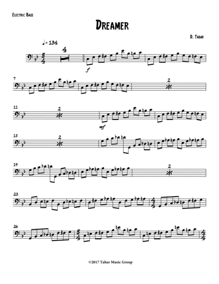 Dreamer (Electric Bass)
