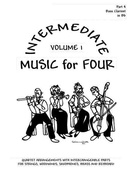 Intermediate Music for Four, Volume 1 - Part 4 Bass Clarinet in Bb 72143 (arr. Last Resort Music Publishing)